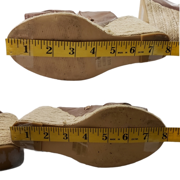 Miss Me Suki Buckle Zip Open Toe Espadrille Wedges - Picture 13 of 14